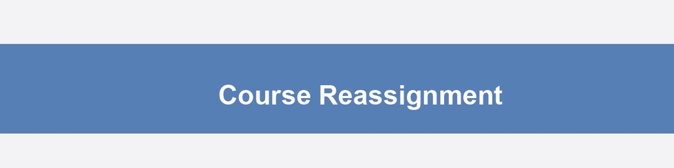 Course Resassignment